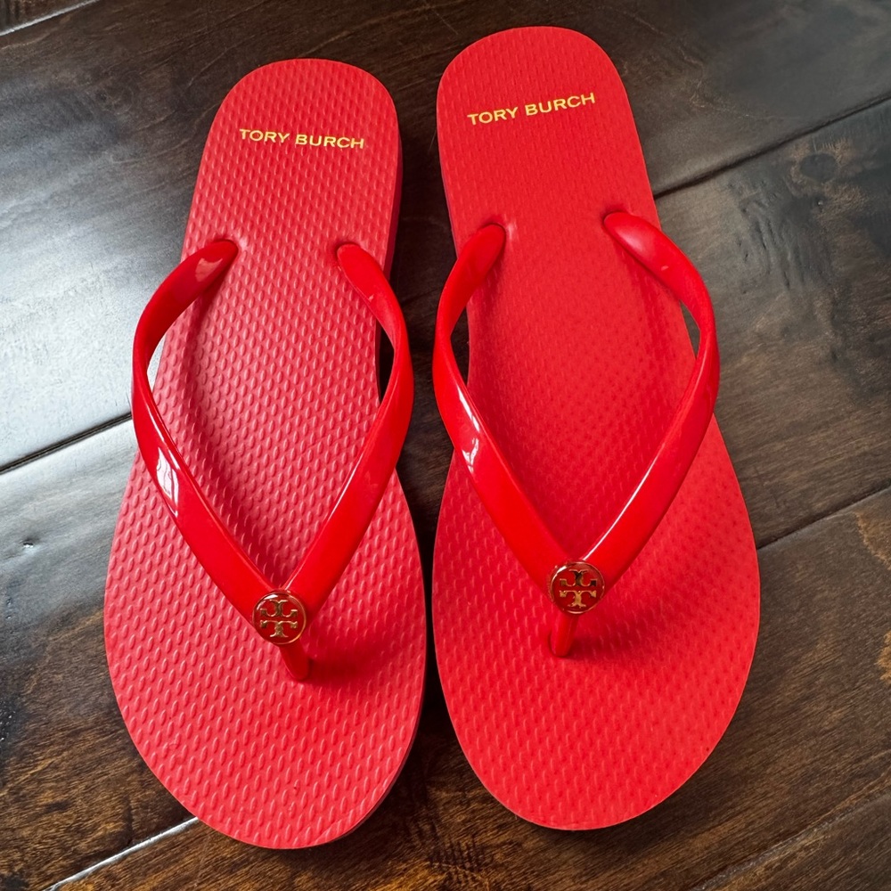 NWOT Tory Burch Vibrant Red Sandals